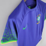 2022/23 Brazil Away Blue Women Soccer Jersey