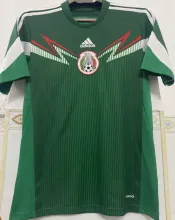 2014 Mexico Home Green Retro Soccer Jersey