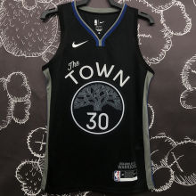 Warriors CURRY #30 Black Grey NBA Jerseys