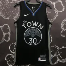 Warriors CURRY #30 Black Grey NBA Jerseys