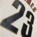 2003/04 Cleveland JAMES #23 Retro White NBA Jerseys热压