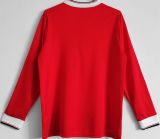 1983 M Utd Home Red Retro Long Sleeve Soccer Jersey