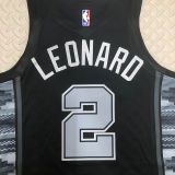 Spurs LEONARD #2 Black NBA Jerseys