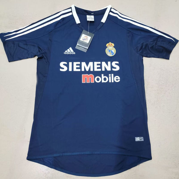 2004/05 RM Third Dark Blue Retro Soccer Jersey (Not La Liga Patch)