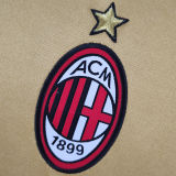 2013/14 AC Milan Third Gold Retro Soccer Jersey