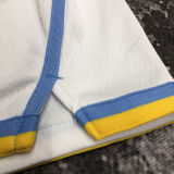 2023 Lakers White Retro NBA Pants