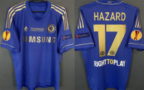 HAZARD #17 CFC Home Blue Retro Jersey 2012/13 (Have All Patch) 全臂章+2013胸前小字 ★★