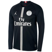 2018/19 PSG JD Black Long Sleeve Soccer Jersey