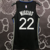 Warriors WIGGINS #22 Black Grey NBA Jerseys