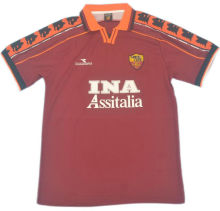 1998/99 Roma Red Home Retro Soccer Jersey