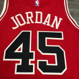 Bulls JDRDAN #45 Red NBA Jerseys Hot Pressed