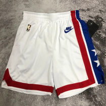 2023 Nets White Retro NBA Pants