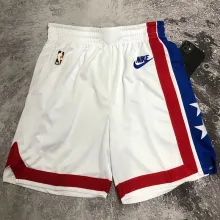 2023 Nets White Retro NBA Pants