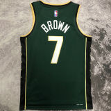 2023 Celtics BROWN #7 Green City Edition NBA Jerseys
