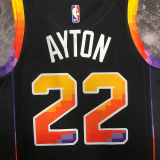 Suns AYTON #22 Black NBA Jerseys
