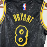 Lakers BRYANT #8 Black Kids NBA Jersey