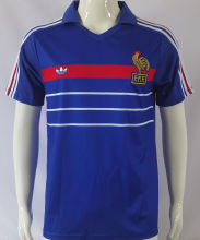 1982/84 France Home Blue Retro Soccer Jersey