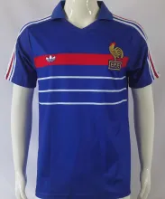 1982/84 France Home Blue Retro Soccer Jersey