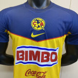 2011/12 Club America Home Yellow Retro Soccer Jersey