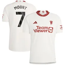 MOUNT #7 M Utd 1:1 Quality Third White Fans Jersey 2023/24 (League Font 联赛字体) ★★