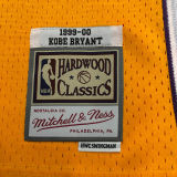 1999/00 Lakers BRYANT #8 Yellow Retro NBA Jerseys 热压