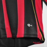 2006/07 AC Milan Home Long Sleeve Retro Soccer Jersey