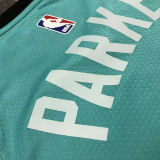 Spurs PARKER #9 Light Green City Edition NBA Jerseys