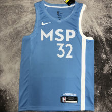 Timberwolves TOWNS #32 Blue NBA Jerseys