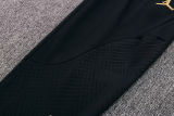 2025 PSG Black Gold Stripe Half Pull Sweater Tracksuit