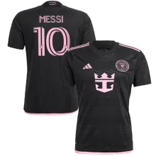 MESSI #10 Inter Miami 1:1 Quality Away Black Fans Jersey 2023/24 胸前新广告 ★★