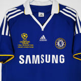2008 CFC UCL FINAL MOSCOW Blue Retro Soccer Jersey