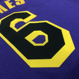 Lakers JAMES #6 Blue NBA Jerseys