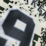 2013/14 Spurs PARKER #9 Camo Retro NBA Jerseys 热压