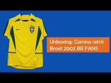 2002 Brazil Home Yellow Retro Soccer Jersey