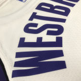 Lakers WETBROOK #0 White City Edition NBA Jerseys