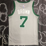 Celtics BROWN #7 Grey NBA Jerseys