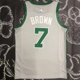 Celtics BROWN #7 Grey NBA Jerseys