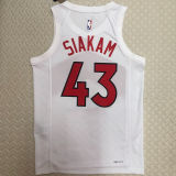 Toronto Raptors SIAKAM #43 White Home NBA Jerseys