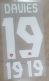 DAVIES #19 Canada Away Black Fans Soccer Jersey 2021-2023 ★★