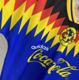 1995 Club America Away Blue Retro Soccer Jersey
