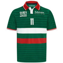 CHECO #11 Red Bull Racing Green F1 Team POLO T-Shirt