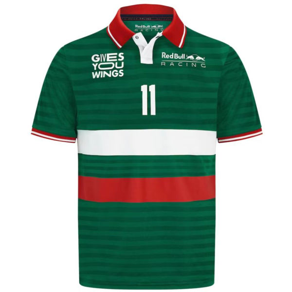 CHECO #11 Red Bull Racing Green F1 Team POLO T-Shirt