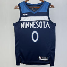 2023/24 Timberwolves RUSSELL #0 Sapphire Blue NBA Jerseys