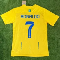 RONALDO #7 Al Nassr 1:1 Quality Home Yellow Fans Jersey 2023/24 ★★