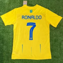RONALDO #7 Al Nassr 1:1 Quality Home Yellow Fans Jersey 2023/24 ★★