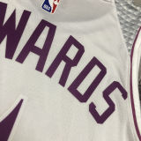 Timberwolves EDWAROS #1 White Pink NBA Jerseys