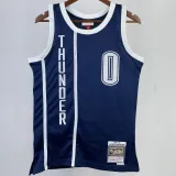 2015/16 KC Thunder WESTBROOK #0 Dark Blue Retro NBA Jerseys热压