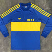 1981 Boca Home Retro Long Sleeve Soccer Jersey