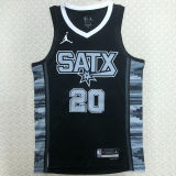 Spurs GINOBILI #20 Black NBA Jerseys