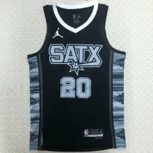 Spurs GINOBILI #20 Black NBA Jerseys
